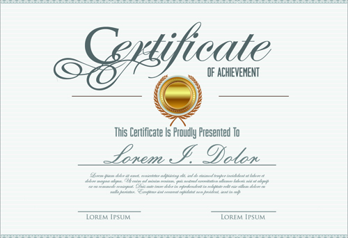Vector template certificates design graphics 03 vector template certificates certificate   
