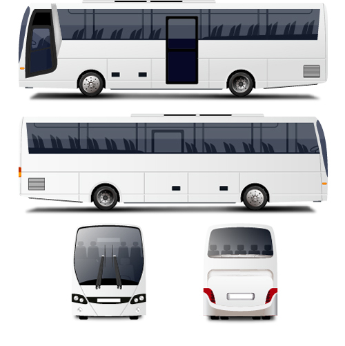 White Bus design vector white design bus   