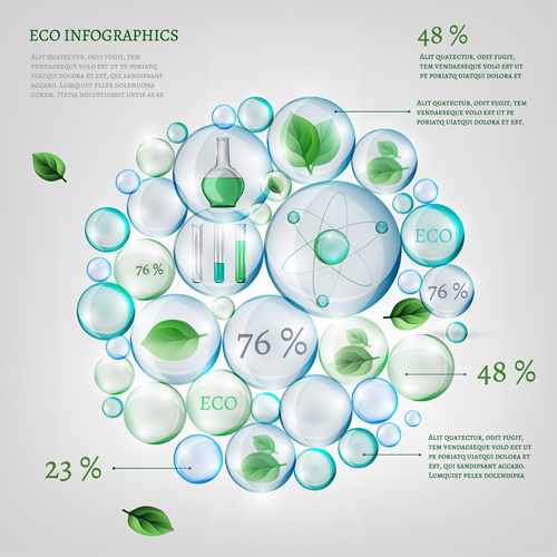 Eco infographics elements vectors graphics 17 infographics graphics elements eco   