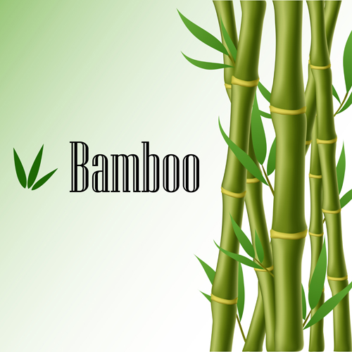 Shiny spring bamboo vector background material 01 Vector Background shiny bamboo background material background   