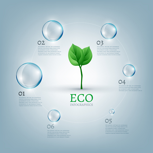 Eco infographics elements vectors graphics 14 infographics graphics elements eco   