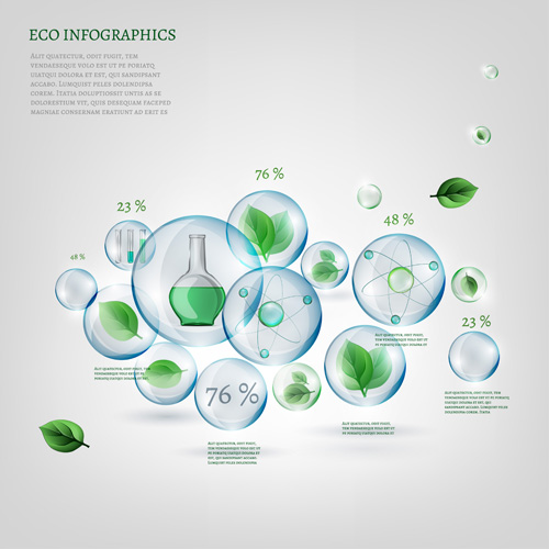 Eco infographics elements vectors graphics 13 infographics graphics elements eco   