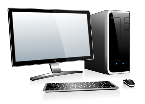 Desktop PC design vectors 05 desktop design   