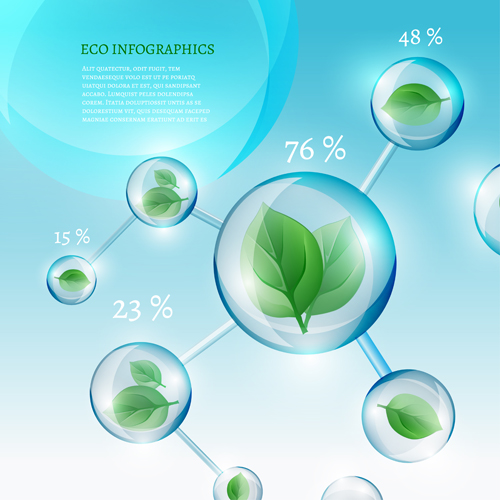 Eco infographics elements vectors graphics 12 infographics graphics elements eco   