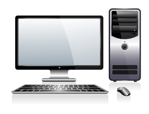 Desktop PC design vectors 04 desktop design   