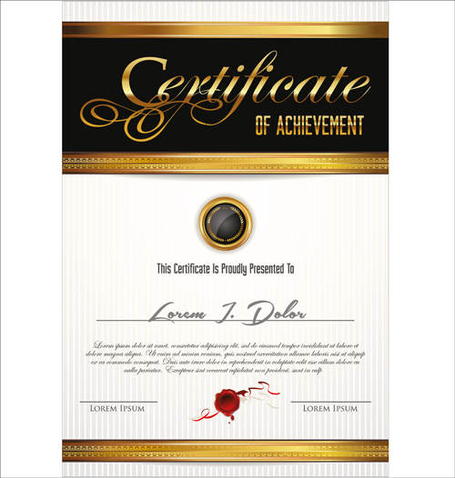 Vector template certificates design graphics 06 vector template graphics certificates certificate   