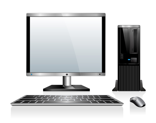 Desktop PC design vectors 03 desktop design   