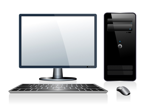 Desktop PC design vectors 02 desktop design   
