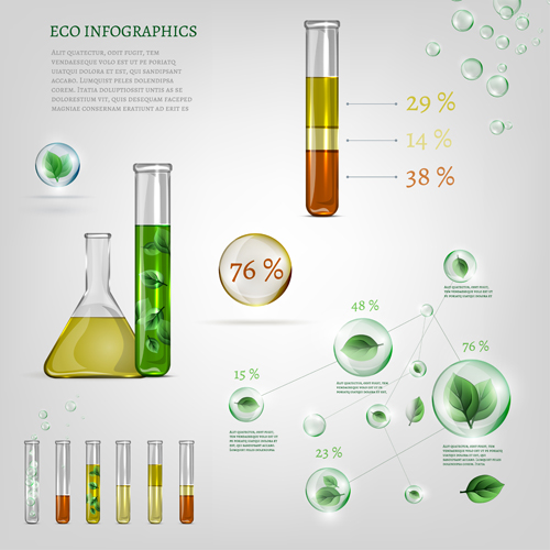 Eco infographics elements vectors graphics 11 infographics graphics elements eco   