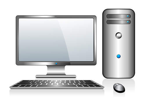 Desktop PC design vectors 01 desktop design   