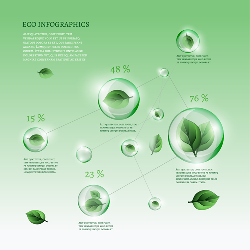 Eco infographics elements vectors graphics 10 infographics graphics elements eco   