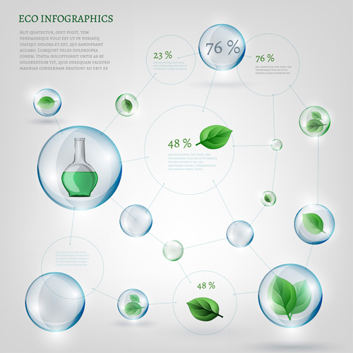 Eco infographics elements vectors graphics 19 infographics graphics elements eco   