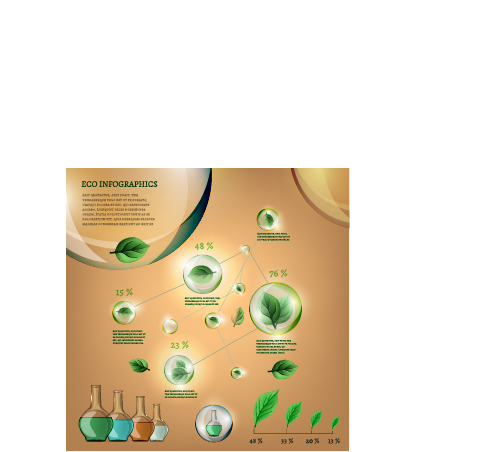 Eco infographics elements vectors graphics 08 infographics graphics elements eco   