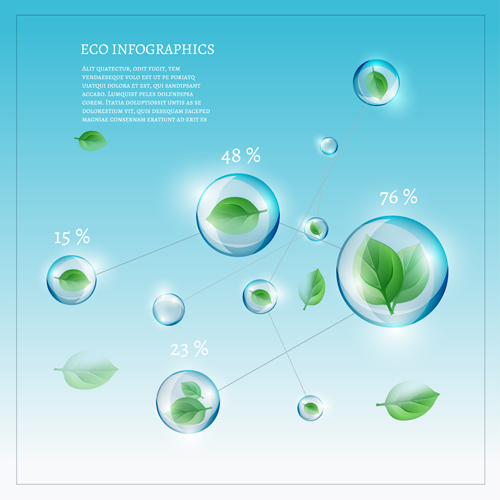 Eco infographics elements vectors graphics 09 infographics graphics elements eco   