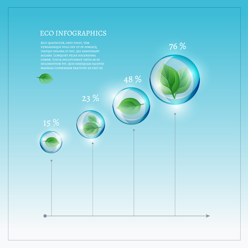 Eco infographics elements vectors graphics 06 infographics graphics elements eco   