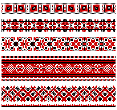 Ethnic embroider seamless pattern vector 04 seamless pattern ethnic embroider   