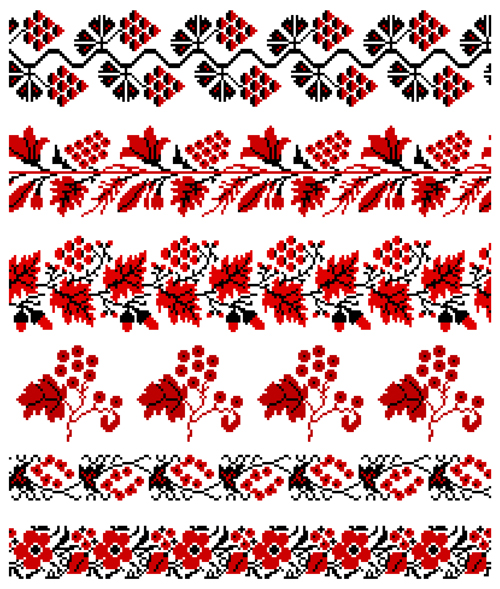 Ethnic embroider seamless pattern vector 02 seamless pattern ethnic embroider   