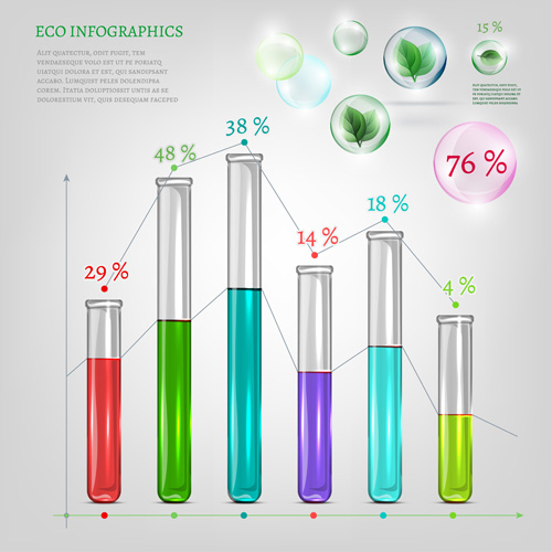 Eco infographics elements vectors graphics 01 infographics graphics elements eco   