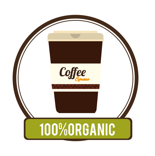 Organic coffee logos desgin vector 15 organic logos desgin coffee   