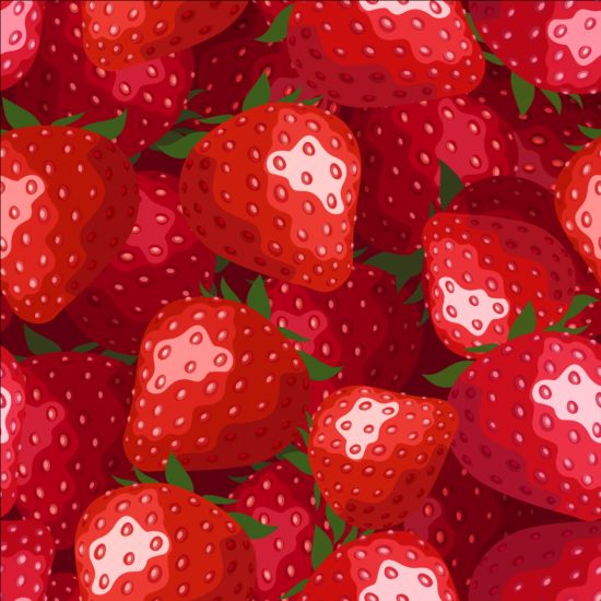 Strawberry seamless pattern vectors strawberry seamless pattern   