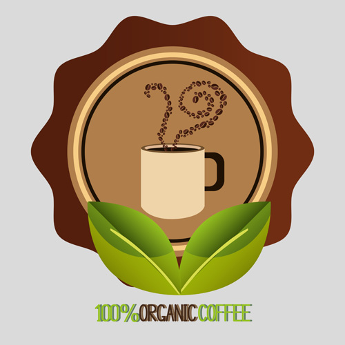 Organic coffee logos desgin vector 08 organic logos desgin coffee   