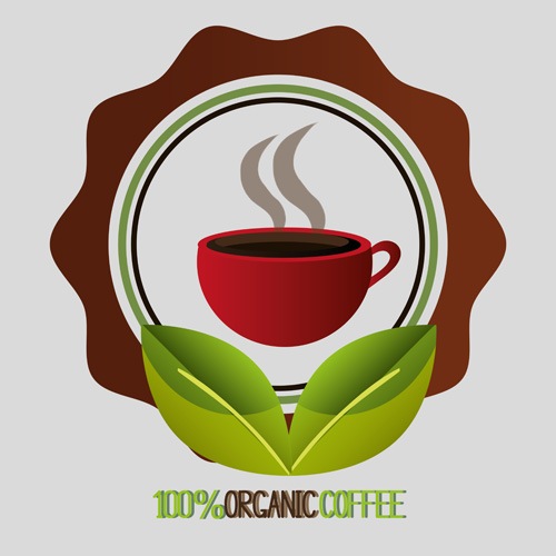 Organic coffee logos desgin vector 07 organic logos desgin coffee   
