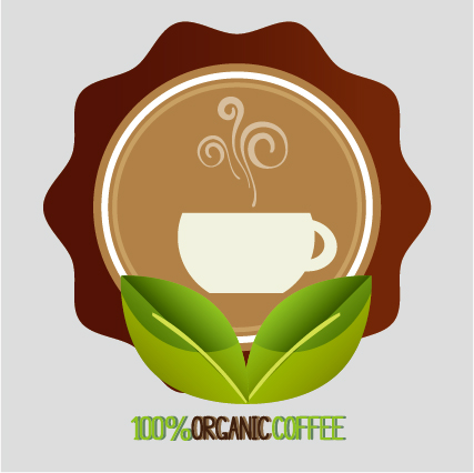 Organic coffee logos desgin vector 06 organic logos desgin coffee   