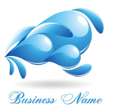 Creative blue style business logos vector set 08 logos logo creative business blue   