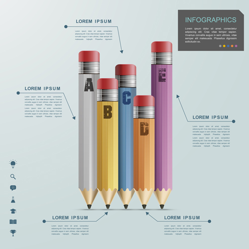 Education infographic template vector grapihcs 08 templateg rapihcs infographic education   