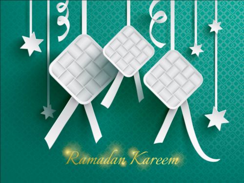 Ramadan ketupat paper decoration vector 04 ramadan paper ketupat decoration   