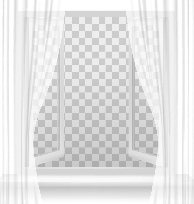 Open window with transparent background vector window transparent open   