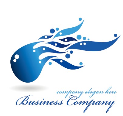 Creative blue style business logos vector set 09 logos logo creative business blue   