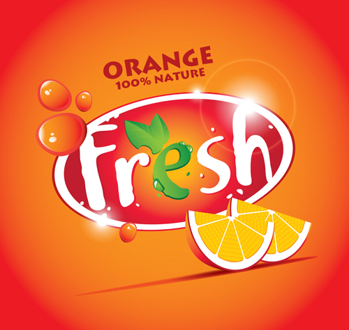 Fresh juice poster design vectors material 10 poster material juice fresh design   