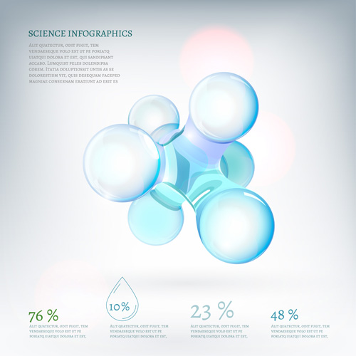 Modern science infographics vector set 06 science modern infographics   