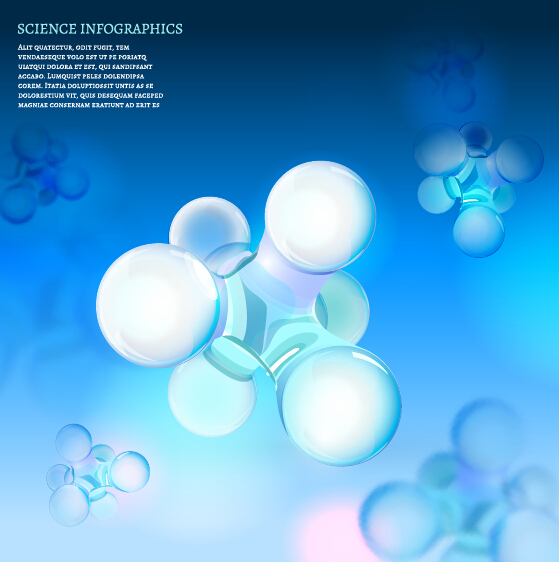 Modern science infographics vector set 04 science modern infographics   