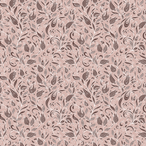 Flowers doodles seamless pattern vector 10 seamless pattern flowers doodles   