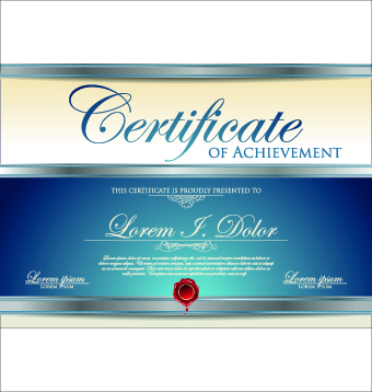 Modern certificate creative design vector set 09 modern creative certificate   