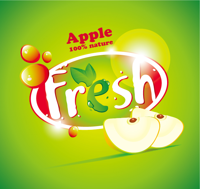 Fresh juice poster design vectors material 06 poster material juice fresh design   