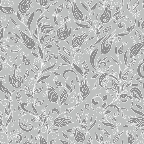 Flowers doodles seamless pattern vector 05 seamless pattern flowers doodles   