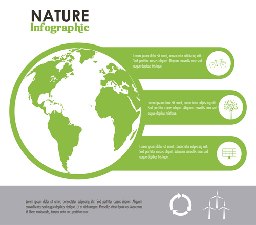 Nature Infographic vectors material 04 nature infographic   