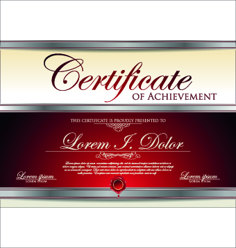 Modern certificate creative design vector set 01 modern creative certificate   