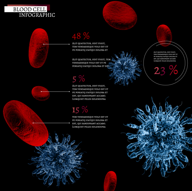 Creative blood cell infographic design vector 05 infographic creative cell blood   