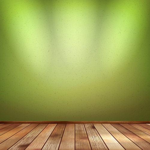 Wood floor with green wall vector wood wall floor   