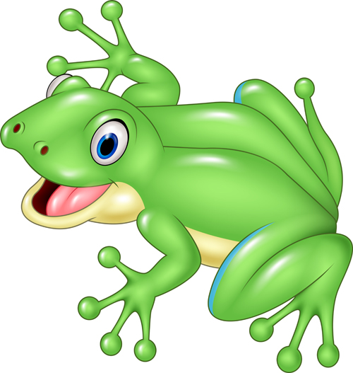 Cute cartoon frog vector frog cute cartoon   