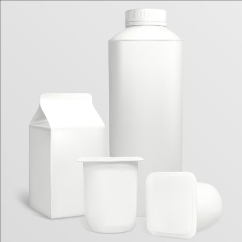 Milk bottle with milk carton package vectors 02 package milk carton bottle   