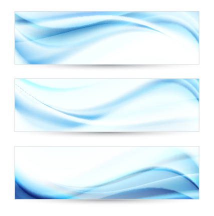 Blue curves abstract banners vector 03 curves blue curve blue   