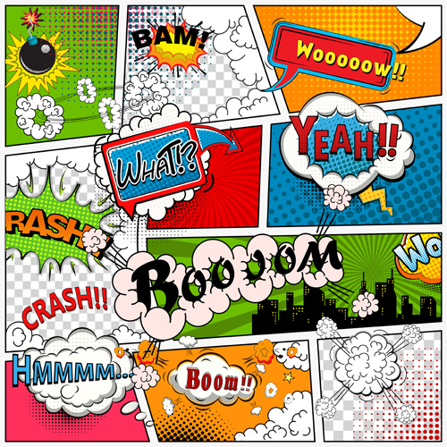 Comic speech bubbles for you text vector 01 speech Comic bubbles   