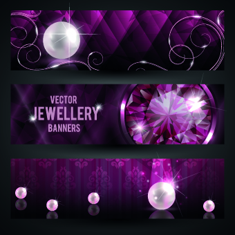 Luxury Jewellery banners design vector 01 luxury Jewellery banners banner   