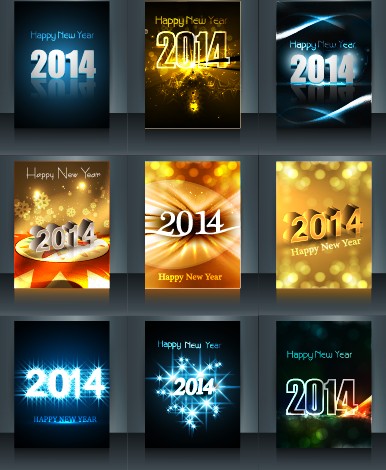 Abstract 2014 New Year vector background 04 Vector Background new year abstract   