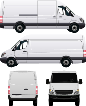 White minivan illustration vector 02 white minivan   